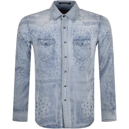 Product Image for Replay Long Sleeved Shirt Blue