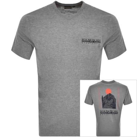 Product Image for Napapijri Quintino Short Sleeve T Shirt Grey