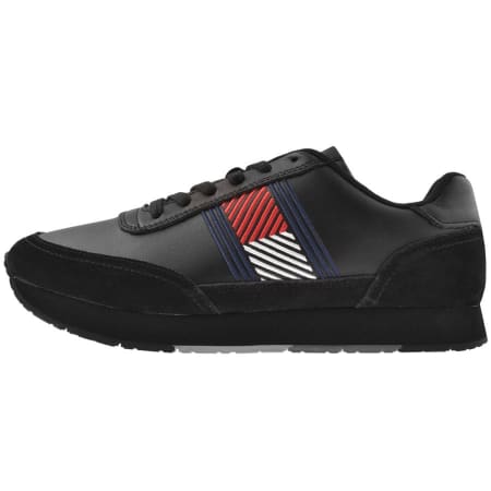 Product Image for Tommy Hilfiger Runner Flag Trainers Black