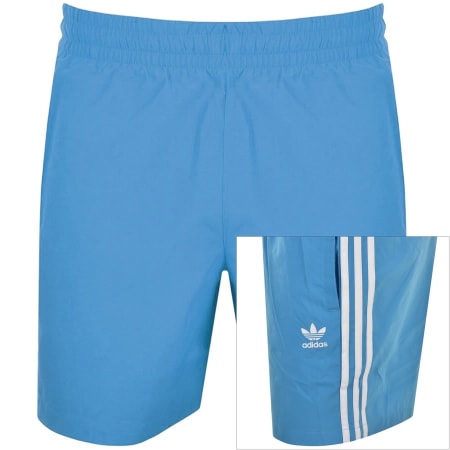 Product Image for adidas Originals 3 Stripes Swim Shorts Blue