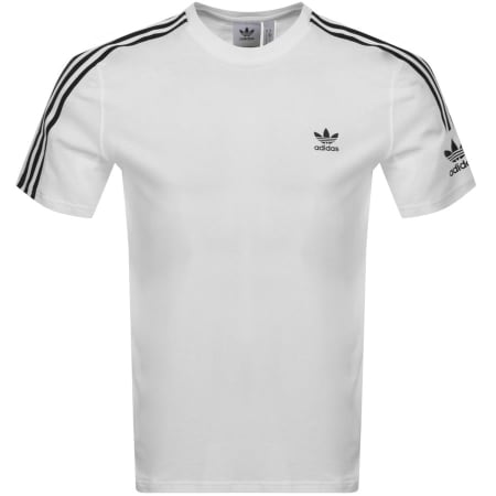 Product Image for adidas Originals Tech 3 Stripe T Shirt White