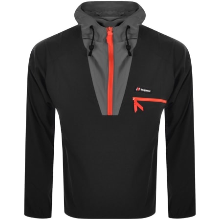 Product Image for Berghaus Half Zip Windbreaker Jacket Black
