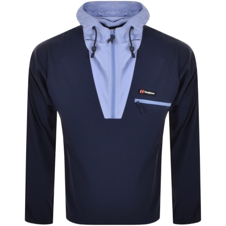 Product Image for Berghaus Half Zip Windbreaker Jacket Navy