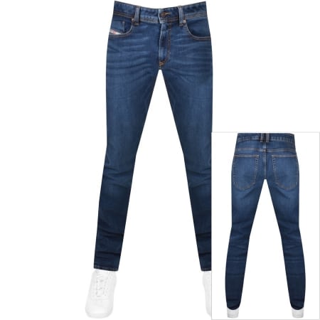 Product Image for Diesel D Sleenker Skinny Fit Jeans Mid Wash Blue