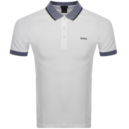Product Image for BOSS Paule 4 Short Sleeve Polo T Shirt White