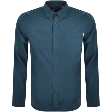 Product Image for Timberland Long Sleeve Poplin Shirt Blue