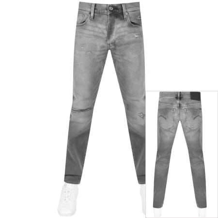 Product Image for G Star Raw 3301 Slim Fit Jeans Light Wash Grey
