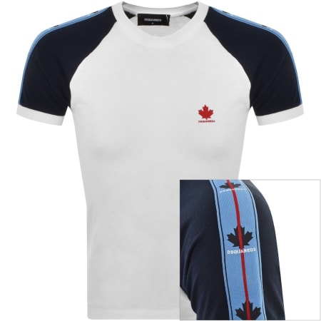 Product Image for DSQUARED2 Leaf Tape T Shirt White