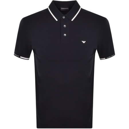 Product Image for Emporio Armani Short Sleeved Polo T Shirt Navy