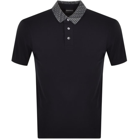 Product Image for Emporio Armani Short Sleeved Polo T Shirt Navy