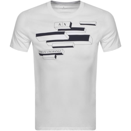 Product Image for Armani Exchange Crew Neck Logo T Shirt White