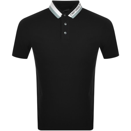 Product Image for Emporio Armani Short Sleeved Polo T Shirt Black