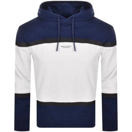 Product Image for Armani Exchange Logo Hoodie Blue
