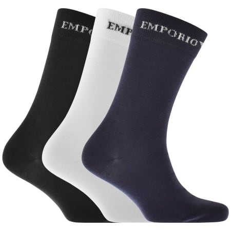 Product Image for Emporio Armani 3 Pack Socks Navy