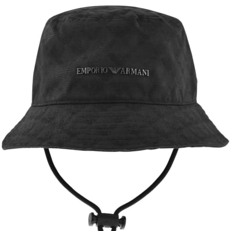 Product Image for Emporio Armani Logo Bucket Hat Black