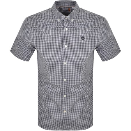 Product Image for Timberland Short Sleeve Gingham Shirt Navy