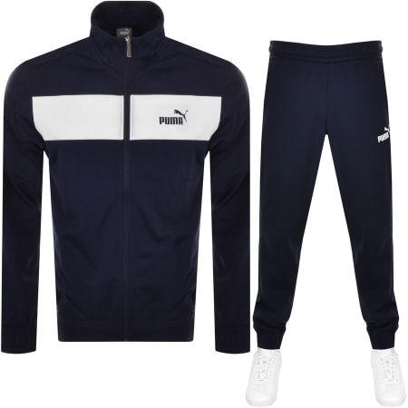 Product Image for Puma Crew Neck Logo Tracksuit Navy