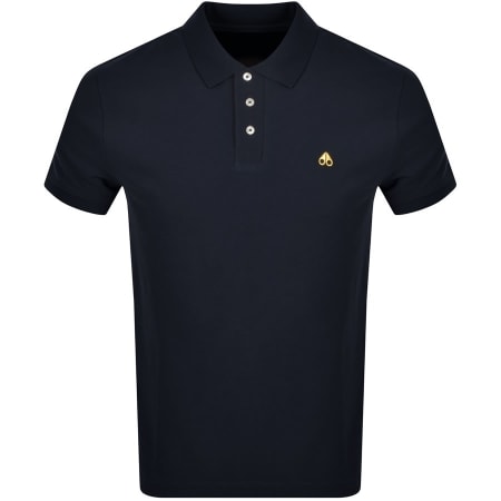 Product Image for Moose Knuckles Short Sleeved Polo T Shirt Navy