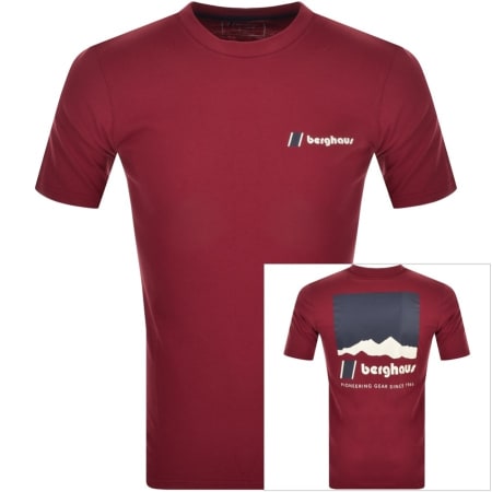 Product Image for Berghaus Skyline T Shirt Burgundy