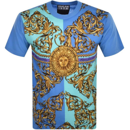 Product Image for Versace Jeans Couture Logo T Shirt Blue