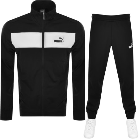 Product Image for Puma Crew Neck Logo Tracksuit Black
