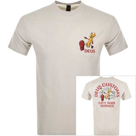 Product Image for Deus Ex Machina City Wide T Shirt Beige