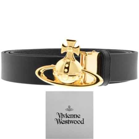 Product Image for Vivienne Westwood Leather Orb Belt Black