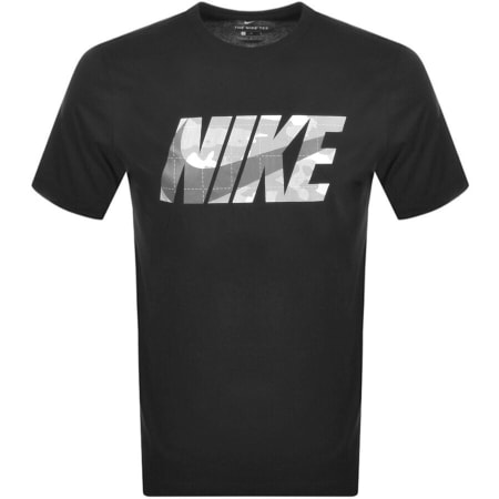 Product Image for Nike Crew Neck Camo Logo T Shirt Black