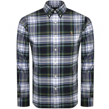 Product Image for Ralph Lauren Long Sleeved Custom Fit Shirt Green