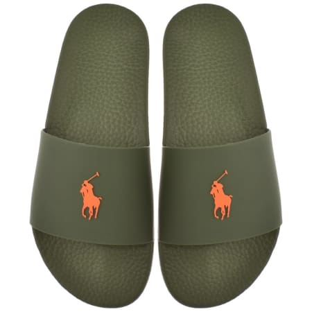 Product Image for Ralph Lauren Logo Sliders Khaki