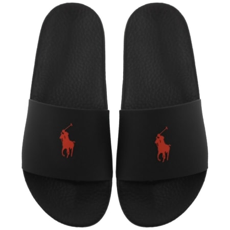 Product Image for Ralph Lauren Logo Sliders Black