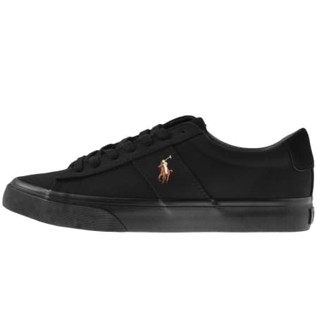 Product Image for Ralph Lauren Sayer Canvas Trainers Black