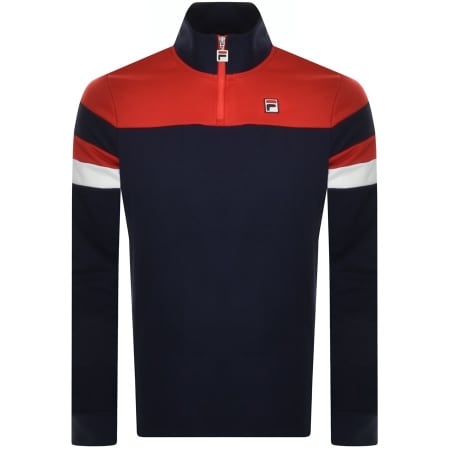 Product Image for Fila Vintage Netpoint Quarter Zip Sweatshirt Navy