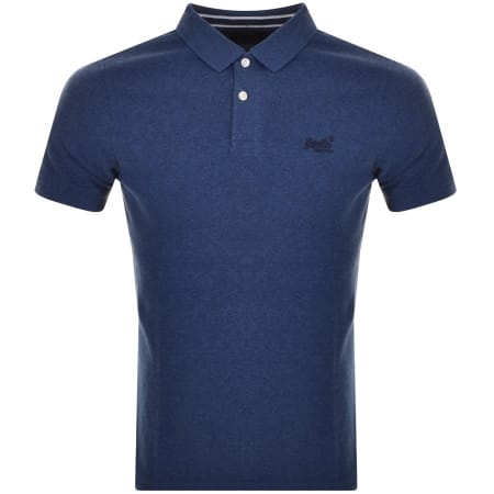 Product Image for Superdry Short Sleeved Polo T Shirt Blue