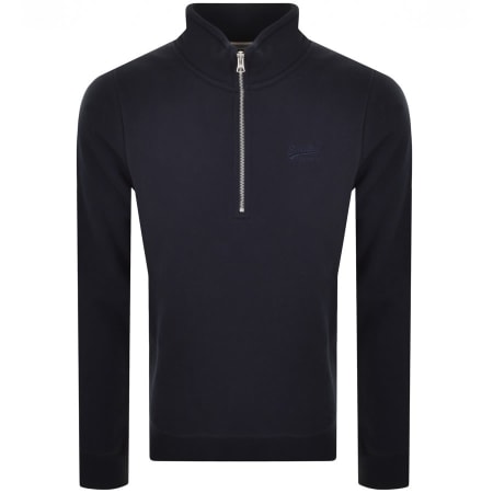 Product Image for Superdry Half Zip Sweatshirt Navy