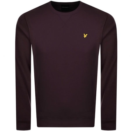 Product Image for Lyle And Scott Crew Neck Sweatshirt Burgundy