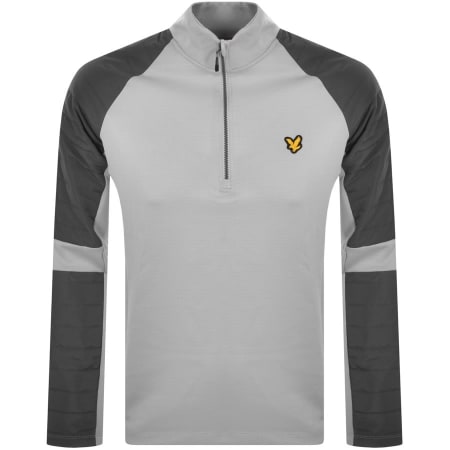 Product Image for Lyle And Scott Half Zip Long Sleeve T Shirt Grey