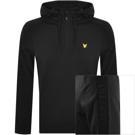 Product Image for Lyle And Scott Half Zip Hoodie Black