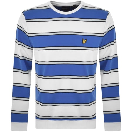 Product Image for Lyle And Scott Thick Stripe Sweatshirt White