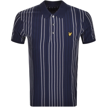 Product Image for Lyle And Scott Stripe Polo T Shirt Navy