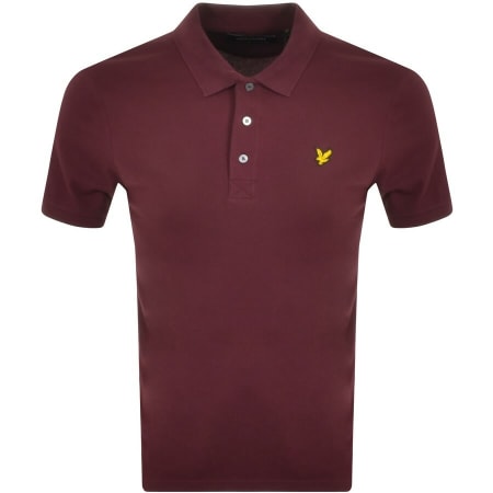 Product Image for Lyle And Scott Short Sleeved Polo T Shirt Burgundy