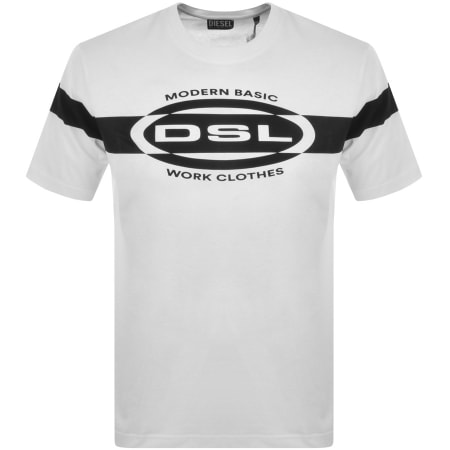 Product Image for Diesel T Just Logo T Shirt White