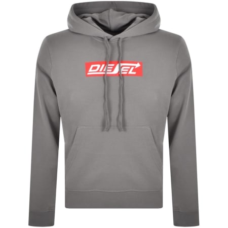 Product Image for Diesel S Ginn Logo Hoodie Grey