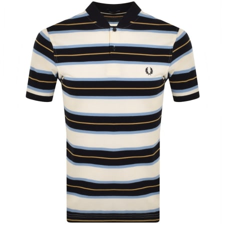 Product Image for Fred Perry Bomber Collar Polo T Shirt Beige