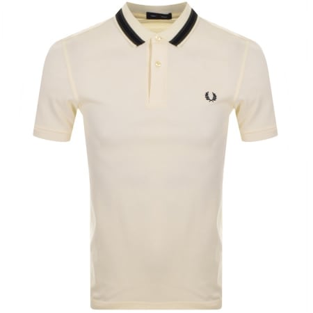 Product Image for Fred Perry Medal Stripe Polo T Shirt Cream