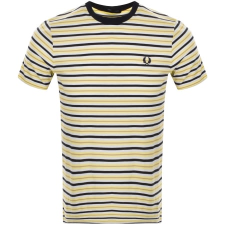 Product Image for Fred Perry Stripe T Shirt Yellow