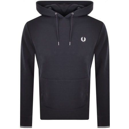 Product Image for Fred Perry Tipped Logo Hoodie Navy