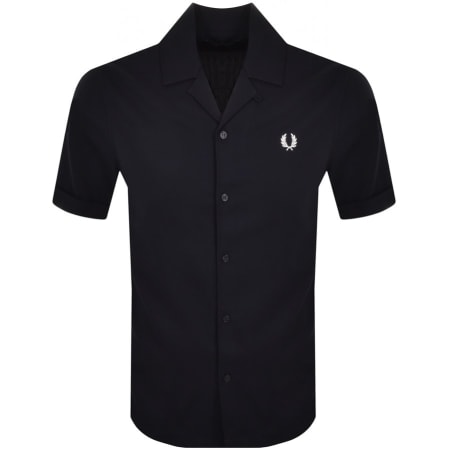 Product Image for Fred Perry Pique Texture Shirt Navy
