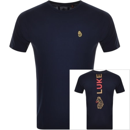 Product Image for Luke 1977 Back The Winner T Shirt Navy