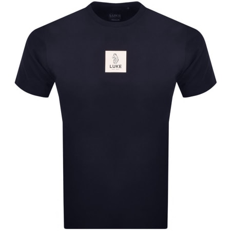 Product Image for Luke 1977 TMCL Block Print T Shirt Navy